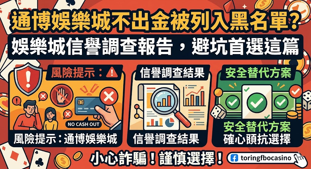 通博娛樂城不出金被列入黑名單？娛樂城信譽調查報告，避坑首選這篇